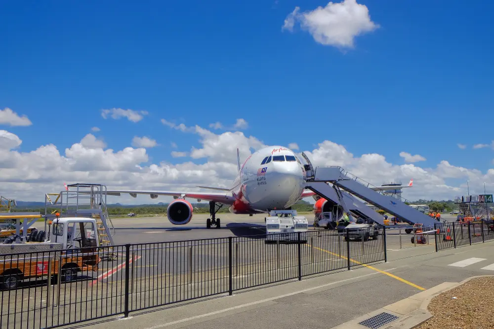 ゴールドコースト空港の飛行機